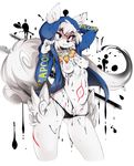  ?kami amaterasu animal_ears black_panties breasts cameltoe canine capcom chest_tuft clothing deity dog_ears dog_tail female furry hood hoodie ink jewelry mammal markings messy navel necklace nipples ookami_(game) panties slugbox solo stomach tail tuft underwear video_games wolf 