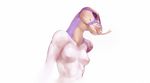  anthro breasts female lost-paw nipples nude reptile scalie simple_background snake solo tongue tongue_out white_background 
