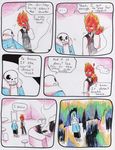  ... aftertale bone clothed clothing comic counter dialogue english_text eyewear fire glasses grillby loverofpiggies monster one_eye_closed sans_(undertale) skeleton smile text undead undertale video_games wink 