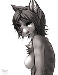  falvie feline female greyscale helia_peppercats_(wrinklynewt) housecat mammal monochrome sketch solo 