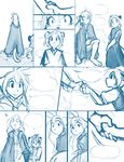  2016 cloak clothing comic duo feline female flora_(twokinds) hair keidran leopard maeve_(twokinds) mammal outside simple_background sketch snow_leopard tears tiger tom_fischbach twokinds white_background 