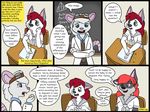  canine clothing comic cub english_text hair kammypup kammypup_(artist) mammal rat red_hair rodent school school_uniform speech_bubble text uniform young 