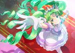  falulu gloves green_hair long_hair pretty_(series) pripara s.h.v solo tiara twintails 