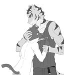  cat comfort crying cute feline hug invalid_tag love male male/male mammal morenatsu protective shin_(morenatsu) tears tiger torahiko_(morenatsu) 