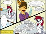  age_regression canine comic cub diaper doctor dog english_text green_eyes hair husky kammypup kammypup_(artist) mammal red_hair speech_bubble text young 