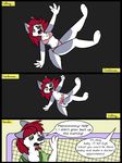  age_regression canine clothing comic cub diaper dog english_text hair husky kammypup kammypup_(artist) mammal red_hair speech_bubble text transformation underwear young 