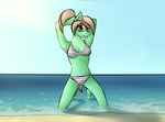  beach bikini clothing female marsminer melon_shine my_little_pony seaside solo swimsuit 