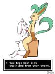  2016 animal_genitalia animal_penis anthro areola big_breasts blush boss_monster breasts c1-11131 caprine chibi_leafeon cum dialogue digital_media_(artwork) eeveelution english_text female fur goat hemipenes horn leafeon male male/female mammal multi_penis nintendo nipples nude open_mouth penis pok&eacute;mon sex smile text titfuck toriel undertale video_games white_fur 