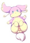  anus audino bluescape735 breasts butt female looking_at_viewer lying navel nintendo on_back pok&eacute;mon pussy small_breasts solo video_games 