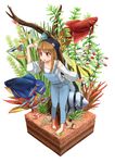  :o angelfish arm_at_side bangs barefoot beanie blush brown_eyes brown_hair capri_pants catfish collarbone faux_figurine fish full_body gravel guppy_(fish) hat highres leaning_forward long_hair long_sleeves looking_afar minigirl neon_tetra off-shoulder_shirt original overalls pants plant rummy-nose_tetra shading_eyes shirt shrimp siamese_fighting_fish sidelocks simple_background solo standing umino_atari white_background white_shirt 