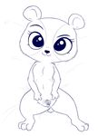  anthro bear breasts clitoris cute featureless_breasts female flat_chested littlest_pet_shop lying mammal panda penny_ling presenting presenting_pussy pussy pussy_juice solo spread_legs spread_pussy spreading 