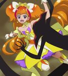  amanogawa_kirara bare_shoulders breasts choker cure_twinkle earrings gloves go!_princess_precure haruyama_kazunori jewelry long_hair magical_girl multicolored_hair open_mouth orange_hair precure purple_eyes red_hair small_breasts solo star star_earrings twintails two-tone_hair white_gloves 