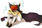  cape depressed male male_focus red_hair redhead sitting suwaru translation_request trembling umineko_no_naku_koro_ni ushiromiya_battler 