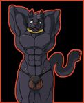  abs balls bulge clothing dante-feline feline male mammal muscular panther rujo_(dante-feline) solo thong 