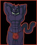  abs balls bulge clothing dante-feline feline male mammal muscular panther rujo_(dante-feline) solo thong 