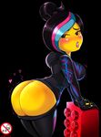  &lt;3 blush breasts butt clothing female lego looking_at_viewer presenting shadman standing the_lego_movie wyldstyle 