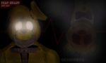  2015 animatronic bear felinesyndr0me five_nights_at_freddy&#039;s five_nights_at_freddy&#039;s_3 fredbear_(fnaf) glowing glowing_eyes lagomorph machine male mammal rabbit robot springtrap_(fnaf) video_games 