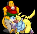  all_fours anthro anthrofied assisted_exposure barefoot bottomless charmander clothed clothing cum cumshot duo ero_(character) fan_character hadou leaning_ball legwear looking_down looking_pleasured male male/male mammal motion_lines nintendo one_eye_closed open_pants orgasm overweight panting penis pikachu pok&eacute;mon rodent satsui-n0-had0u scalie shirt sideways_oral socks standing sweat underwear vein veiny_penis video_games 