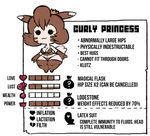  :3 anthro beady_eyes brown_fur brown_hair crown curly_q english_text eyelashes female fur furret hair keijimatsu nintendo parody pok&eacute;mon pok&eacute;morph princess royalty solo stats style_parody tan_fur text towergirls video_games wide_hips 