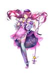  absurdres beijixiong dress hair_ornament hat highres long_hair purple_hair solo vocaloid xin_hua 