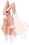  alternate_color anthro aturn blush breasts colored female lagomorph long_ears looking_at_viewer lopunny mammal nintendo nipples pink_blush pok&eacute;mon pussy rabbit red_eyes shiny_pok&eacute;mon solo standing tagme video_games 