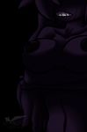  2016 anthro anthrofied areola black_background breasts crying english_text female gengar hair latiar long_hair minoir navel nintendo nipples nude pok&eacute;mon pok&eacute;morph purple_hair purple_nipples purple_skin signature simple_background solo tears teeth text video_games 