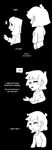  asriel_dreemurr claws clothing comic dialogue eyes_closed fatz_geronimo long_ears protagonist_(undertale) simple_background undertale video_games 