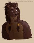  anthro feline l-i-t-t-l-e_f-i-r-e lion male mammal nipples nude simple_background solo 