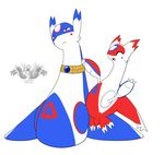  2014 alpha_channel alternate_color ambiguous_gender blue_markings blue_skin claws cute duo eyes_closed fan_character jewelry latiar latias latios legendary_pok&eacute;mon markings necklace nintendo open_mouth pok&eacute;mon red_markings red_skin scar size_difference smile video_games watermark white_skin 