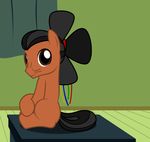  2016 badumsquish black_hair brown_eyes equine fan fan_character hair horse hybriid male mammal my_little_pony pony sitting solo 