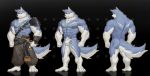  2018 anthro canine clothed clothing frde kemono male mammal muscular nipples underwear 