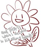  flower flowey_the_flower iwakun leaf monster plant smile text undertale video_games 