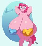  &lt;3 &lt;3_eyes 2016 anthro anthrofied big_breasts blue_eyes breasts earth_pony equine female friendship_is_magic hair hands_behind_head horse huge_breasts hyper hyper_breasts kevinsano looking_at_viewer mammal my_little_pony pink_hair pink_skin pinkie_pie_(mlp) pony smile solo text 