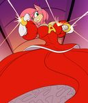  amy_rose ballgown big_breasts breasts clothing dress gloves sonic_(series) toughset 