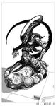  alien alien_(franchise) biomechanical breasts elongated_head female helmet human male male/female mammal science_fiction spacesuit wide_hips xenomorph zaggatar 