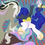  anatomically_correct animal_genitalia animal_pussy chaosrruruus digital_media_(artwork) discord_(mlp) equine friendship_is_magic horn humor mammal my_little_pony princess_celestia_(mlp) princess_luna_(mlp) pussy teats winged_unicorn wings 