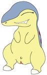  alpha_channel biting_lip cute cyndaquil female feral firebadger hi_res laugh mammal nintendo pok&eacute;mon pubes pussy simple_background smile solo transparent_background video_games 