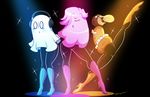  ambiguous_gender blush boots clothing cousins eyes_closed footwear ghost group hair headphones mad_dummy male mettaton napstablook spirit undertale video_games yam_(artist) 