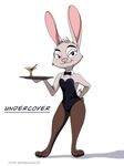  bedroom_eyes bow_tie clothing disney female fur glass grey_fur grummancat half-closed_eyes hand_on_hip judy_hopps lagomorph legwear long_ears looking_at_viewer mammal playboy playboy_bunny purple_eyes rabbit seductive smile solo standing zootopia 