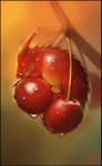  2015 cherry dragon food fruit gaudibuendia red_scales scales western_dragon yellow_eyes 
