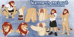  anthro balls body_hair butt clothing erection feline fur humanoid_penis kenneth_mcleod lion male mammal model_sheet nude penis pubes rudderg33k spelunker_sal uncut 