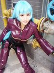  airbrushed chinese cosplay king_of_fighters kof kula_diamond meiwai meiwai(cosplayer) photo real snk 