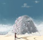  cloud day desert gavas kaze_no_tani_no_nausicaa monster nausicaa ohmu sand scenery spikes studio_ghibli 