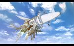  airship bad_id bad_pixiv_id cloud copyright_request day dirigible flying letterboxed no_humans r.s.r. science_fiction sky zeppelin 
