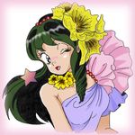  blush green_hair long_hair lum oni smile tagme urusei_yatsura 