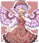  animal_ears bad_id bad_pixiv_id closed_eyes dress fang fingernails hat long_fingernails long_sleeves music mystia_lorelei oekaki open_mouth outstretched_arm outstretched_hand pink_hair ribbon saku_(pixiv) short_hair singing solo touhou wings 