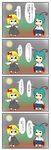  4koma comic highres is_that_so multiple_girls pun rumia teeburu touhou translated wriggle_nightbug 