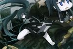  black_rock_shooter black_rock_shooter_(character) highres huge_weapon long_hair tansuke twintails weapon 