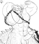  abs anchor bitnarukami chain erection father flexing game_(disambiguation) hairy male moba muscular parent pecs penis phinn pipe reptile scales scalie smoking solo vainglory video_games 