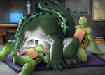  alligator anal anthro bakameganekko donatello_(tmnt) group group_sex leatherhead licking male male/male michelangelo_(tmnt) oral penis reptile scalie sex teenage_mutant_ninja_turtles threesome tongue tongue_out turtle 